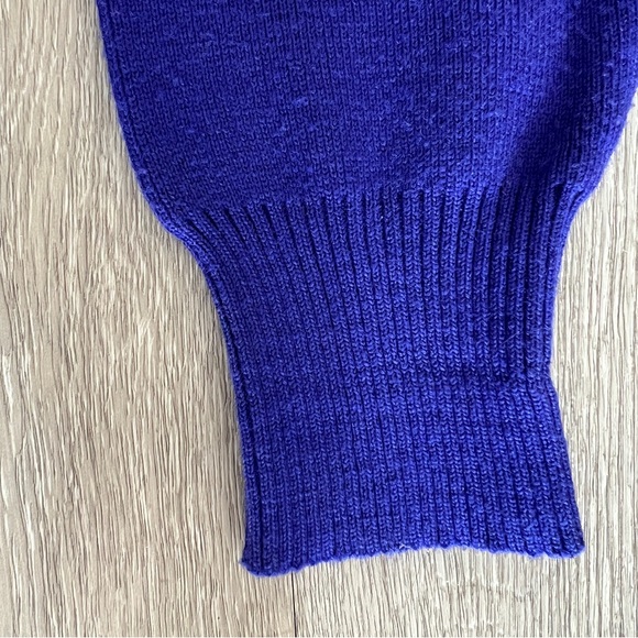 80s OBERMEYER Ski Turtleneck Sweater Raglan Sleeve Purple Aprés Ski Vintage Warm - Picture 4 of 14